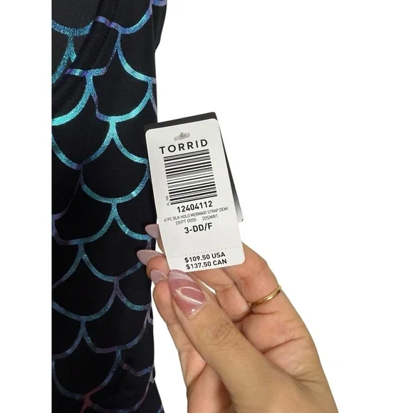 TORRID WOMENS 3-DD/F NWT Slim Fix Underwire Strappy Back One Piece Swimsuit HALO - Picture 10 of 15